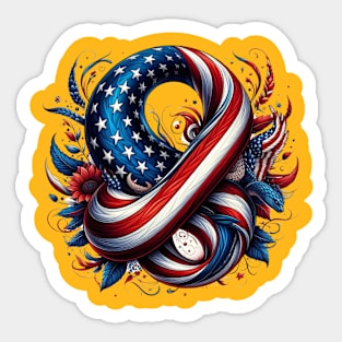 American flag Sticker